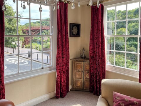 View of the ironbridge from inside through the windows | 1 Severn Bank, Ironbridge