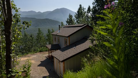 View of the house from the driveway.