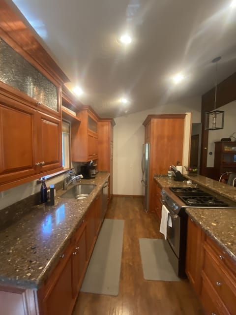 Fully stocked kitchen