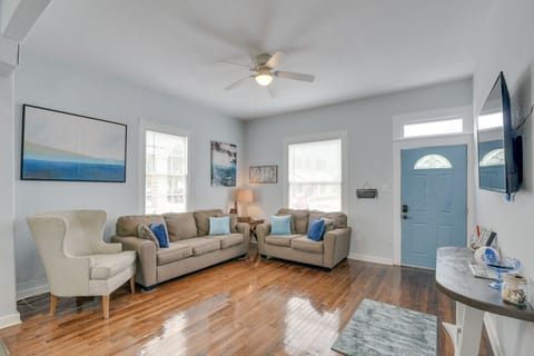 Galveston Vacation Rental | 2BR | 2BA | Attic Loft | 1,300 Sq Ft | Stairs Req'd