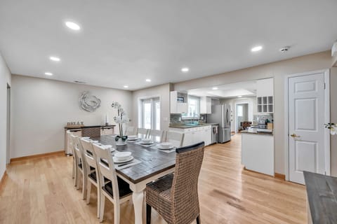 open space on the kitchen area