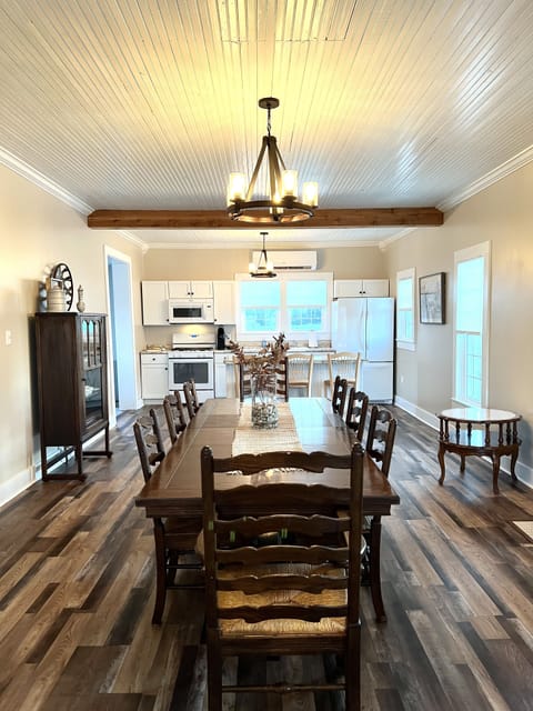Dining and kitchen area.