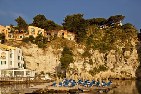 Private beach, sun loungers, beach umbrellas, beach towels