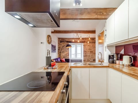 Fridge, dishwasher, electric kettle, toaster