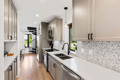Kitchen stocked with all the supplies you'll need to cook a delicious meal