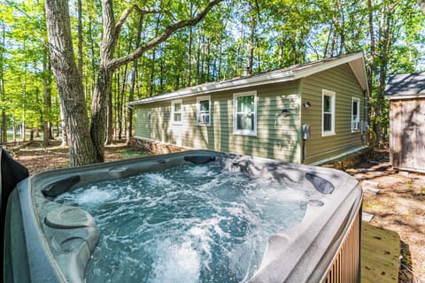 Relax in our hot tub!