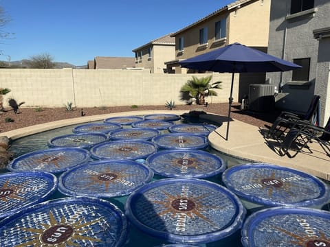 Morning views poolside