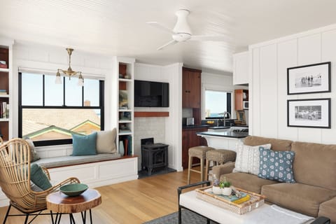 Living area towards kitchen