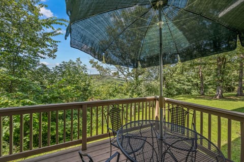 Beautiful views from the table on the deck