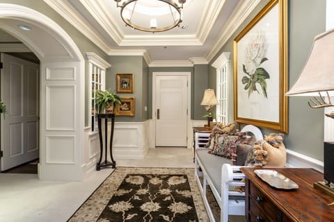 The elegant entryway 