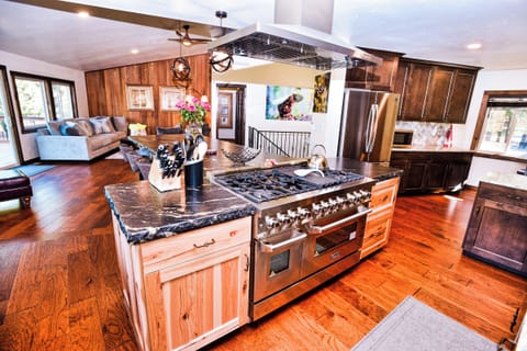 full kitchen on the main floor