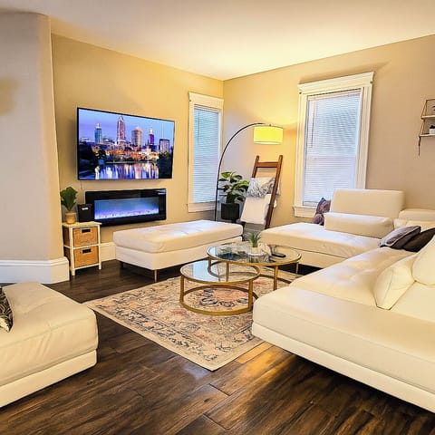 Watch a movie and cuddle near the fireplace