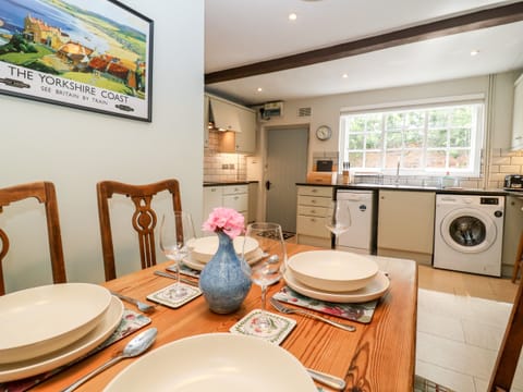 Fridge, dishwasher, electric kettle, toaster