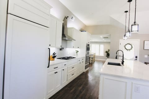 Drinks and good food come from this kitchen.