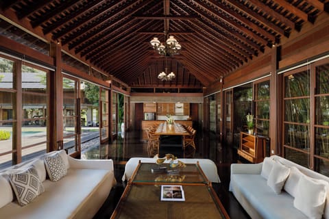 7 Bedroom Pool Villa | Living area | 40-inch LED TV with cable channels, TV, offices