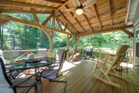 Waynesville Vacation Rental | 2BR | 1BA | Stairs Required | 780 Sq Ft