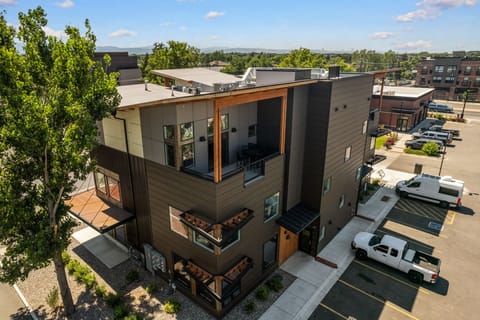 Exterior of the building, porch and unit are on the 3rd floor.