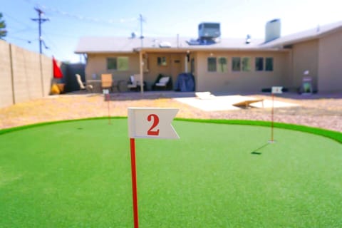 Practice your putting on this brand new putting green.
