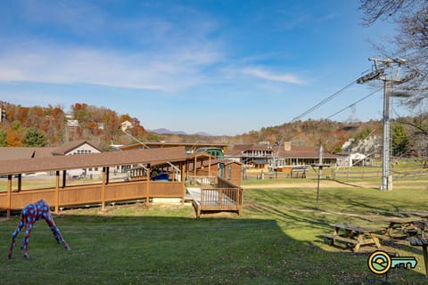 View of ski slopes and Bryce Resort lodge