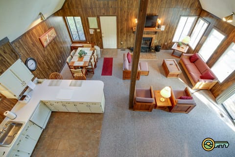 Great room from loft