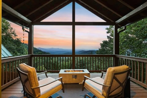 The top deck has the most amazing sunset view!