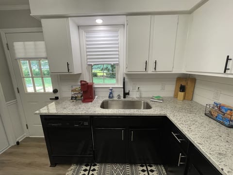 Kitchen stocked and ready to make a family meal!