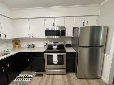 Kitchen stocked and ready to make a family meal!