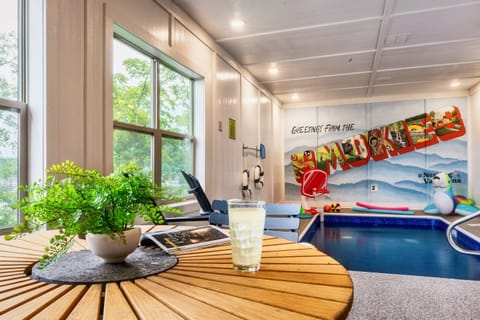 Welcome to The Olive Owl.  After taking a dip in our heated pool, enjoy a drink, some snacks, a good book, or your favorite TV shows.