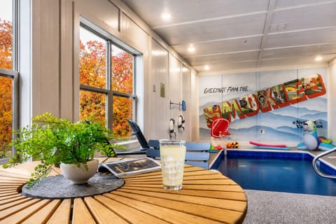 Welcome to The Olive Owl.  After taking a dip in our heated pool, enjoy a drink, some snacks, a good book, or your favorite TV shows.