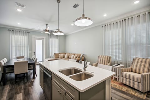 living room view from kitchen