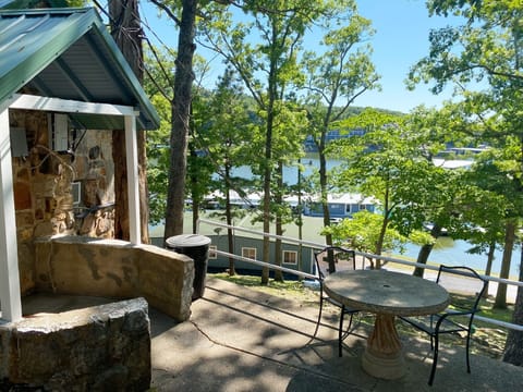 Stunning lake views can be found from this cabin.