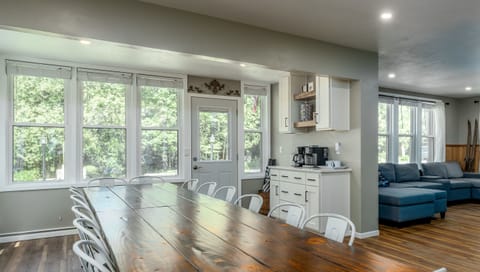 Custom made farmhouse table - perfect for those big family meals.