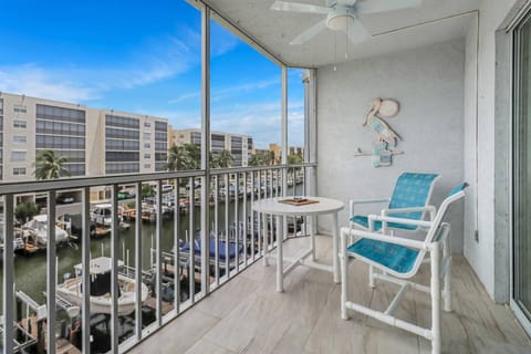 Morning coffee or evening nightcaps are even more enjoyable on the balcony off the living room.