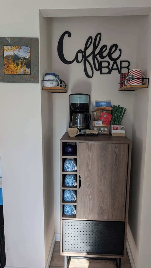 Check out our coffee bar with a Ninja machine that does it all, and now a HOT COCOA options