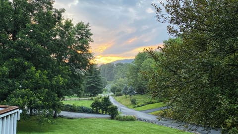 Morning sunrise from the cabin