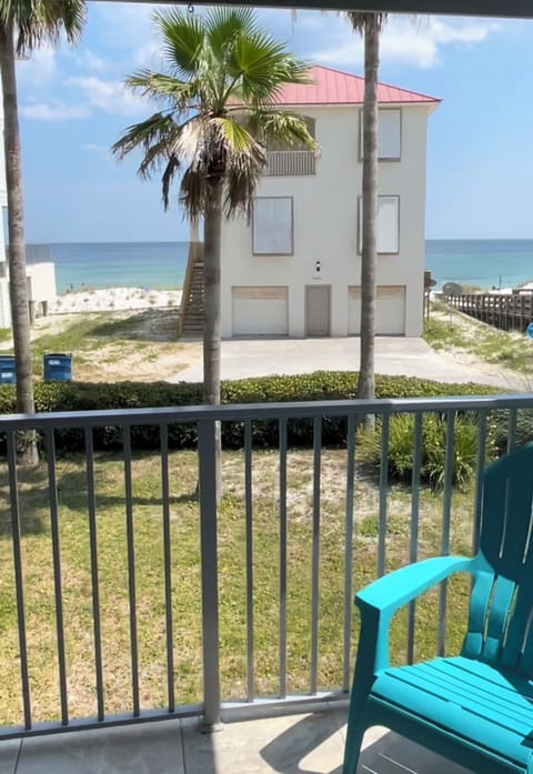View from balcony and living room