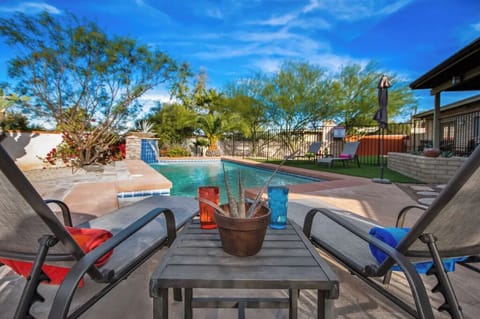 Our Beautiful Pool w/water feature  