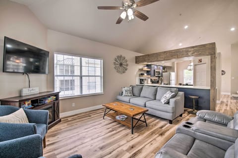 Branson Vacation Rental | 3BR | 3BA | 1,500 Sq Ft | Stairs Required for Access