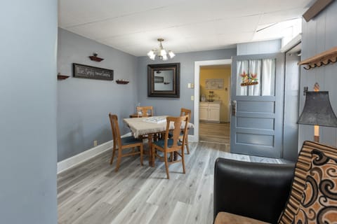Dining table or play games right off from the living room and entrance.