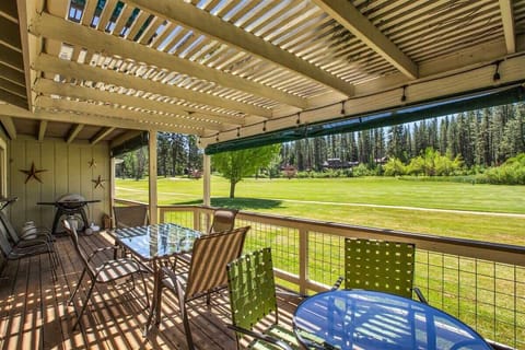 Deck has view to the 8th fairway