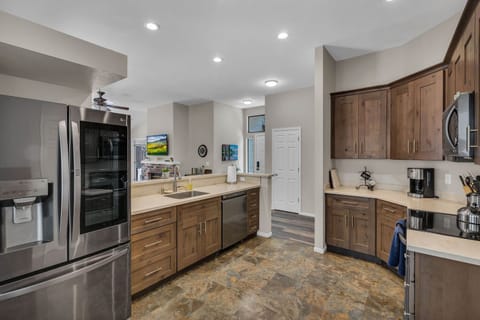 The gorgeous remodeled kitchen