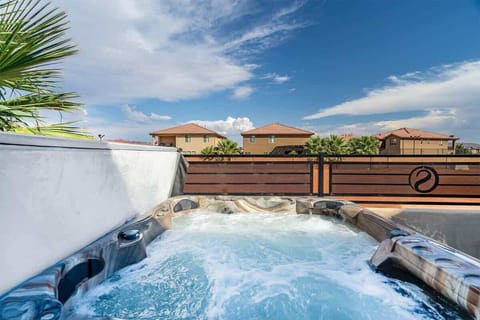 Relax in private hot tub