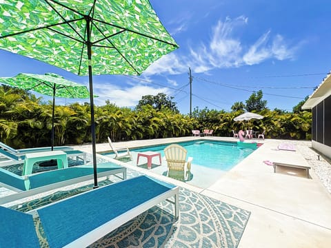 Large Saltwater Pool With Sun Shelf Great for Small Children and just lounging 