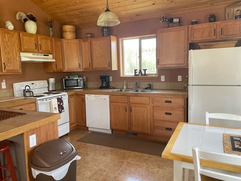 Warm cozy kitchen with a nice open concept