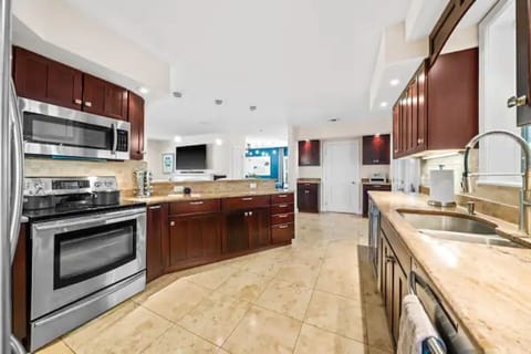 Open concept kitchen means you’re always part of the action