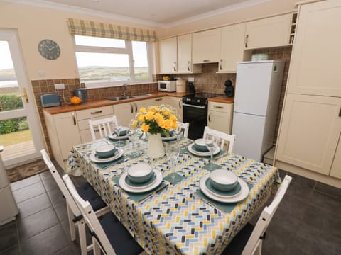 Fridge, dishwasher, electric kettle, toaster