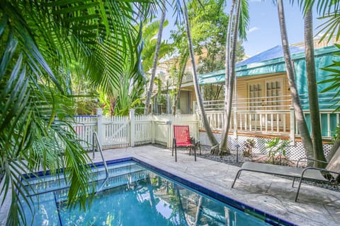 Pool in the backyard.