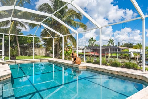 Heated saltwater pool