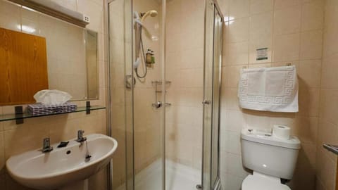 Free toiletries, hair dryer, towels, toilet paper