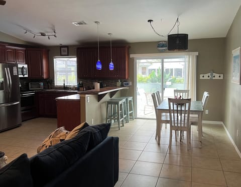 Large, open concept living room / kitchen / diningroom